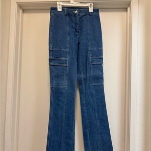 h:ours Blue Cargo Pants